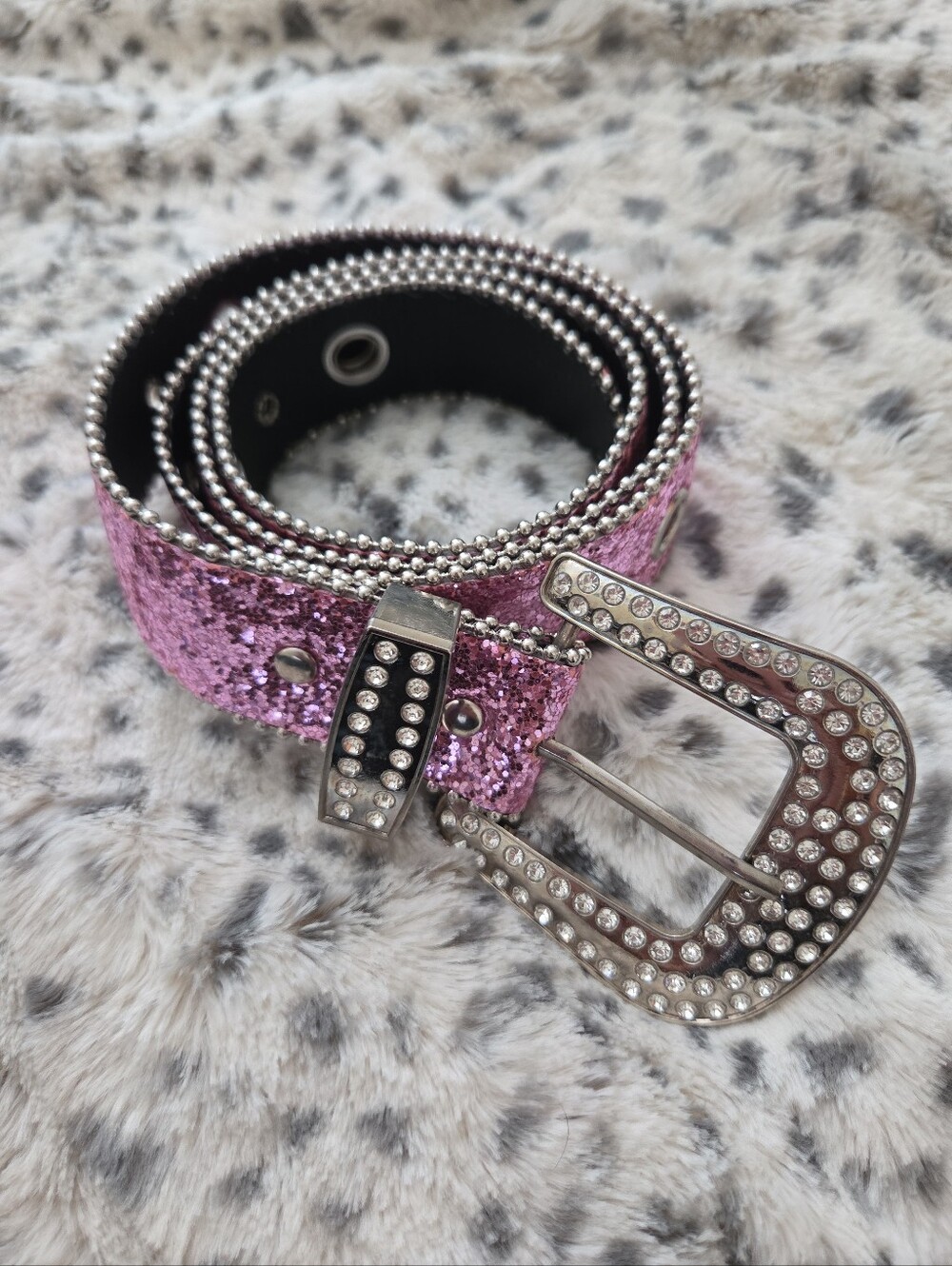 Rhinestones Belt Women Disco Bling XL Rodeo Western Concert